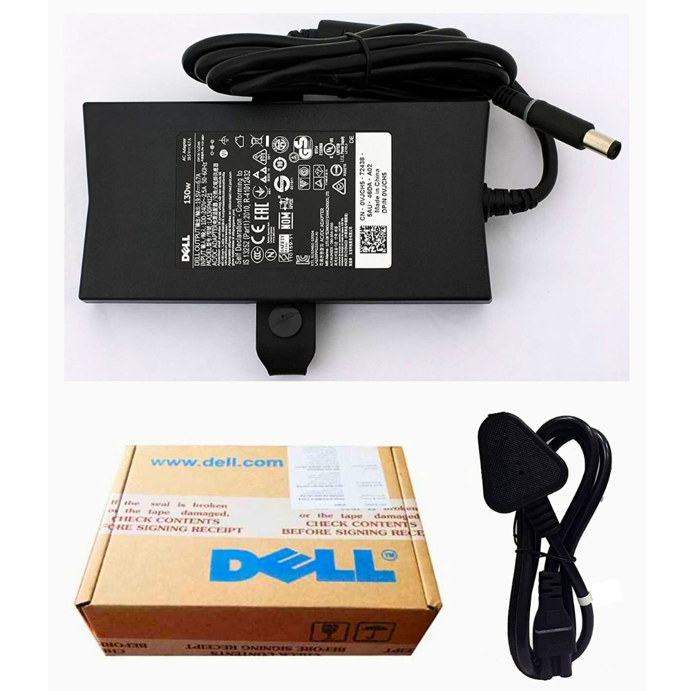 [Original] Dell Vostro V130 Laptop Charger - Genuine 130W 19.5V 6.7A 7.4mm Pin Adapter
