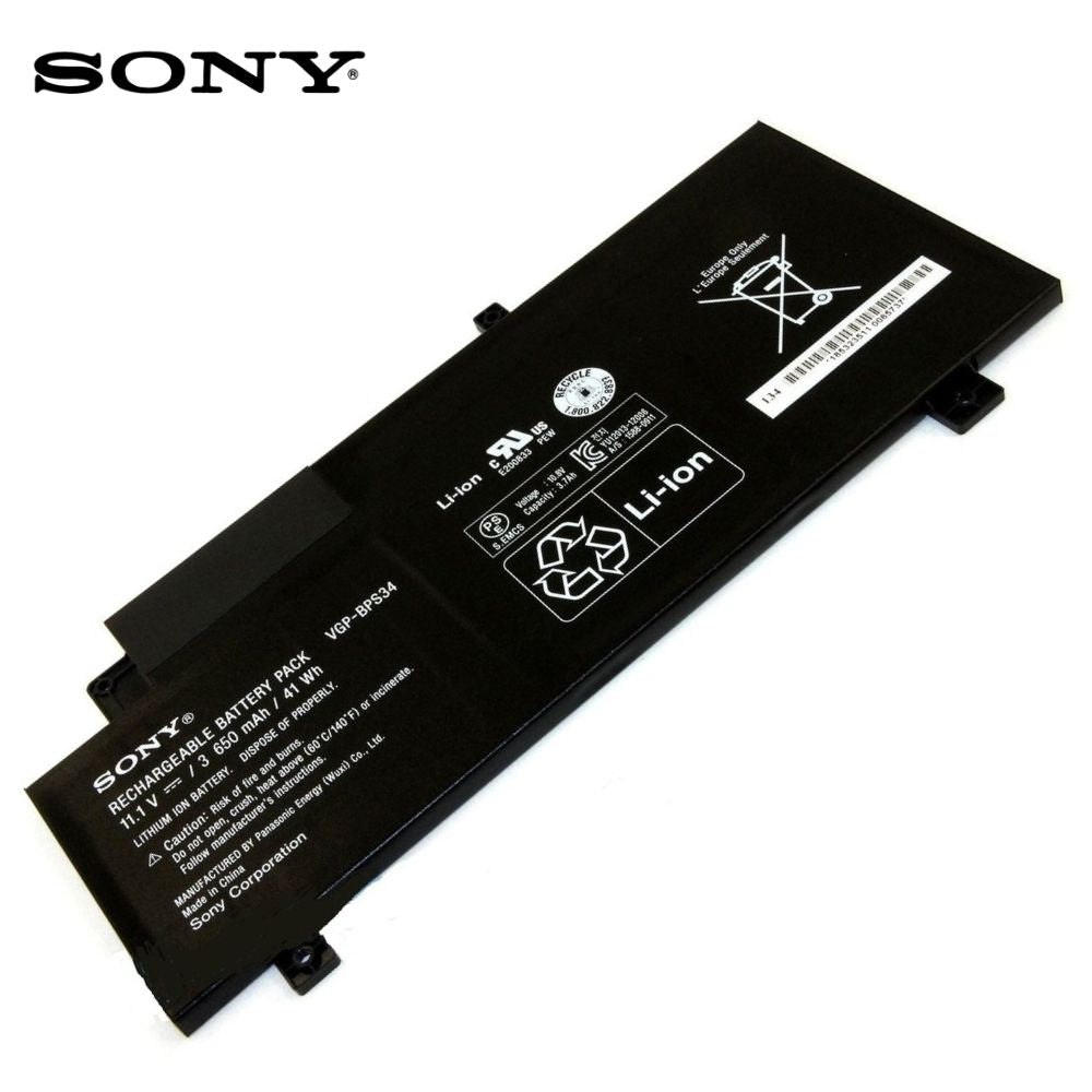 Buy [ORIGINAL] Sony VAIO SVF15A15CW Laptop Battery - 11.1V 41WH VGP-BPS34