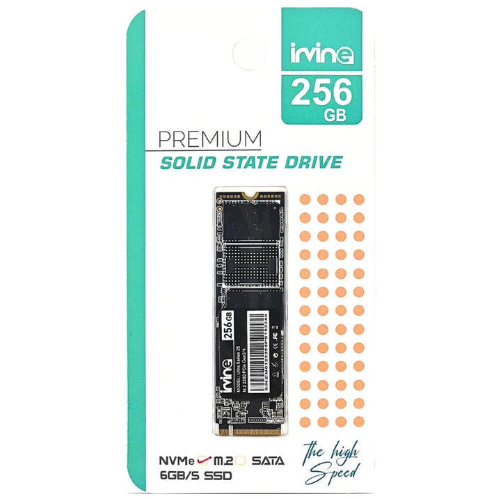 Irvine 256GB NVMe SSD high speed internal storage