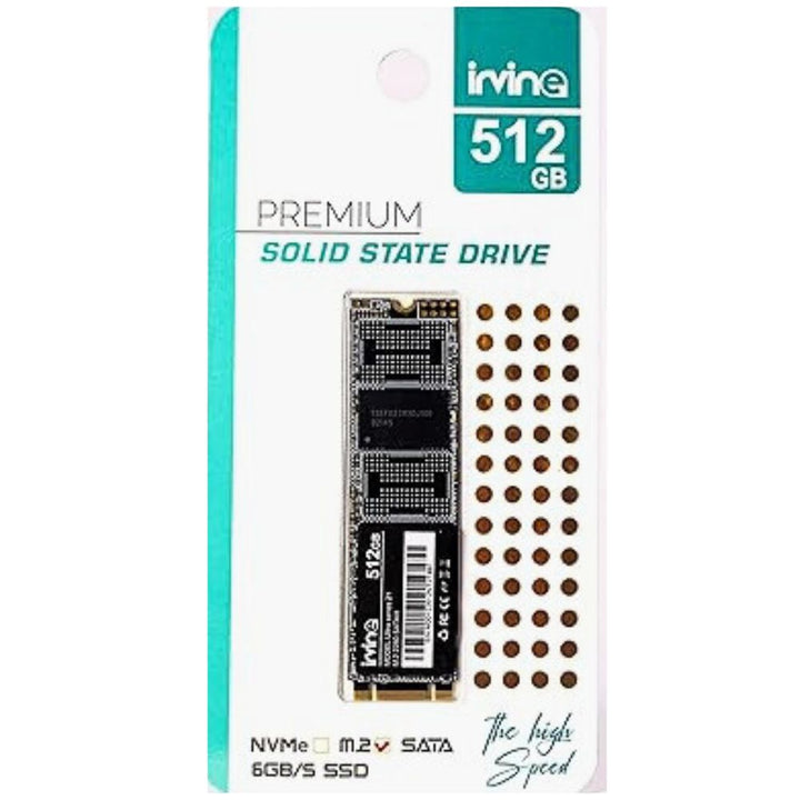 Irvine 512GB M.2 NVMe SSD high speed internal solid state drive