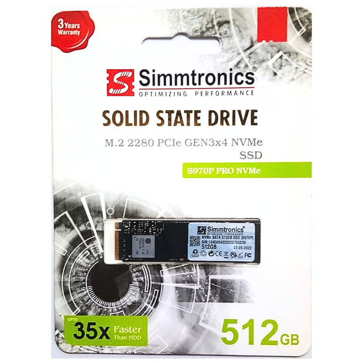 Simmtronics 512GB NVMe SSD Internal Drive