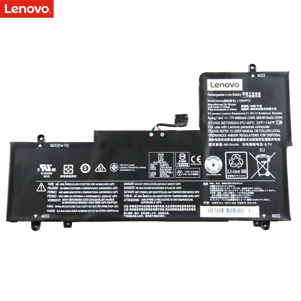 Batteria Laptop Lenovo L15M4PC2/L15L4PC2 – 7.6V 53Wh Per Ideapad Yoga 710-14/15 Series, Sostituzione 5B10K90778