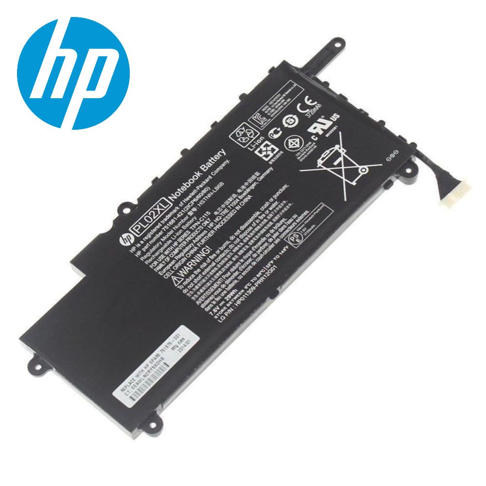 Vhbw Batteria Compatibile Per HP Pavilion 11 – 3800mAh, 7.6V, Sostituisce PL02XL, Per Notebook 11-N110NC, 11-N112TU, Ecc.