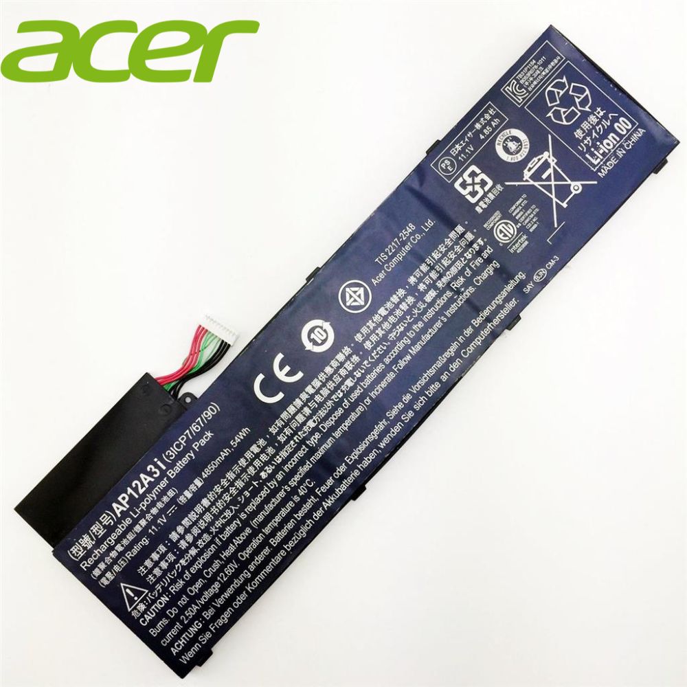 [Orginal] Acer Aspire M3-481-53314G50Mass Laptop Battery - 11.1V 54WH AP12A3I