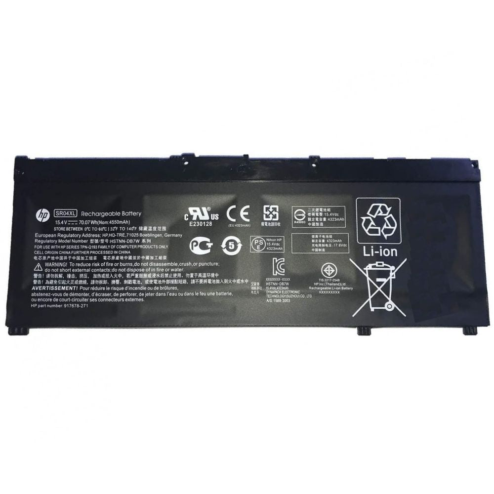 [ORIGINAL] HP Gaming Pavilion 15-CX0140TX Laptop Battery - SR04XL 11.1V 4000MAh 4Cells