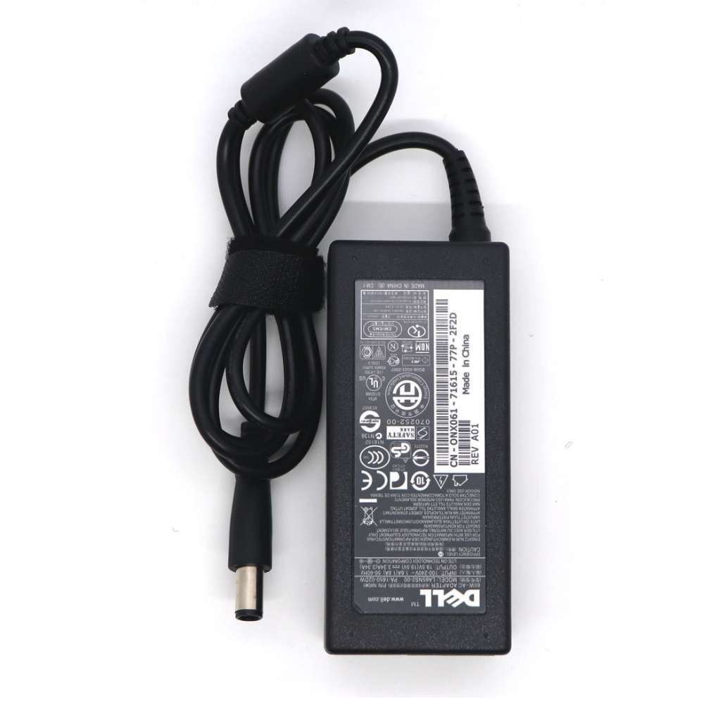 dell 65w ac power adapter/battery charger for inspiron 1318 1545 1546 1551 pp41 l latitude x1 pp05s pp25 l xps m1330- Black