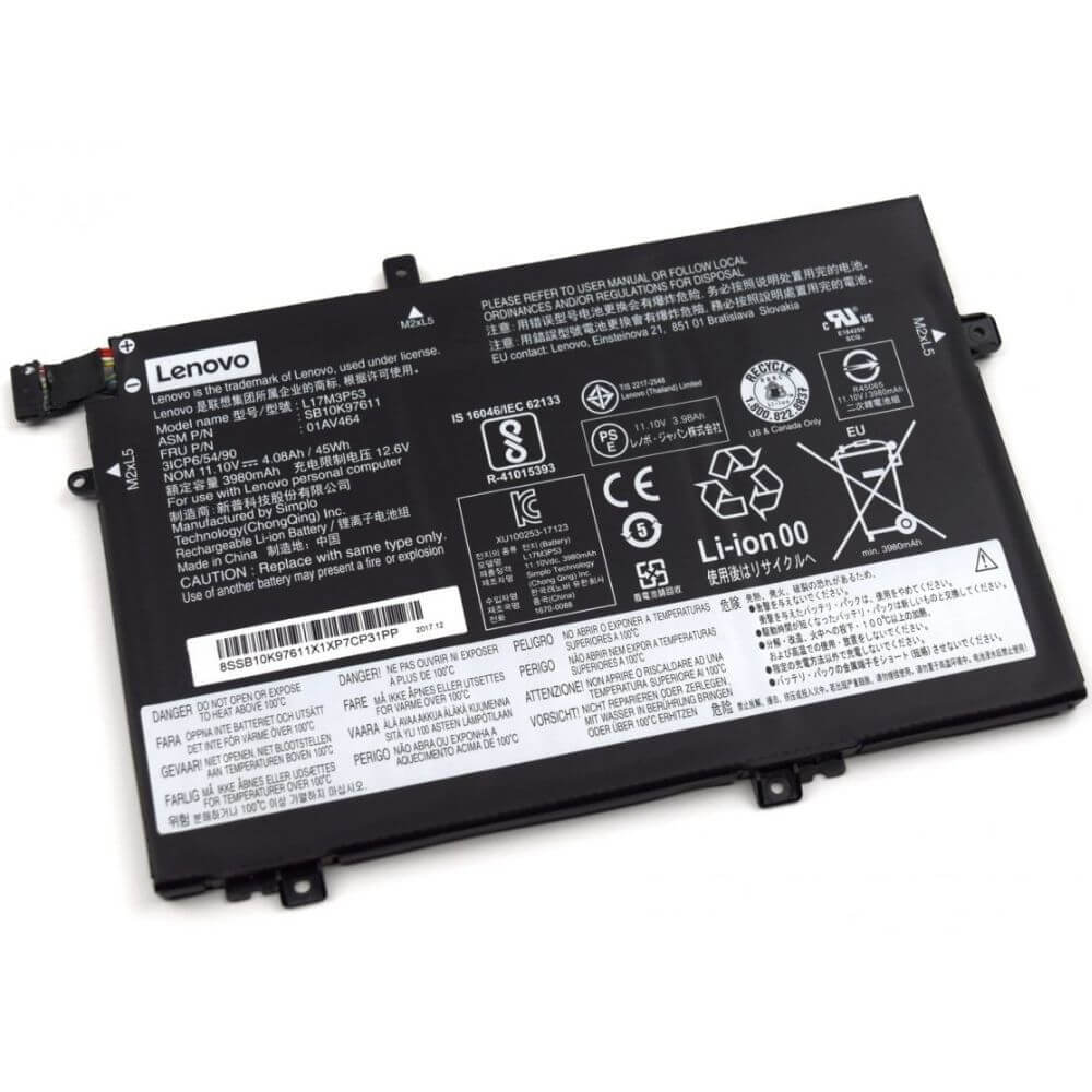 [ORIGINAL] Lenovo ThinkPad L580 20LWA00LAU Laptop Battery - 11.1v 45w L17M3P53