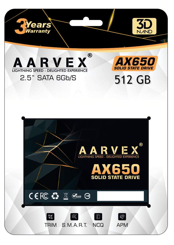 AARVEX 512 GB Ssd Hard Disk AX650 2.5 SATA III SSD 6GBS500gb ssd hard disk, laptop ssd hard disk, laptop ssd, ssd hard disk, ssd (1)