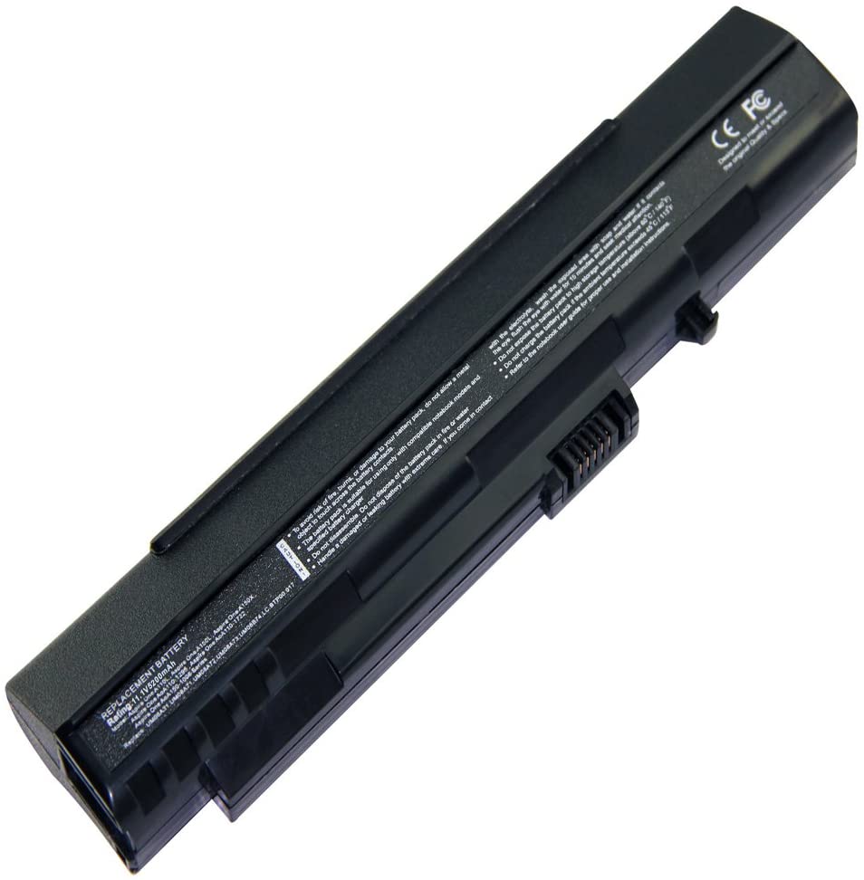 Acer UM08B73 battery For Aspire ZG5 A110, A150, AOA110, AOA150 P/No.UM08A31, UM08A51, UM08A71, UM08A72, UM08A73, UM08A74, UM08B31, UM08B71, UM08B72 Series laptop's (Black)
