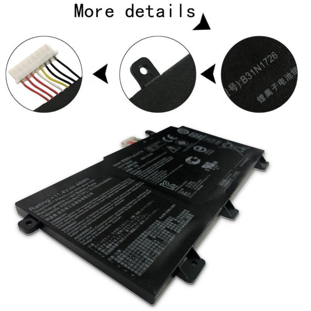 Asus B31N1726 Laptop battery For Asus FX80 FX80GD FX86 FX86FM FX86FE F
