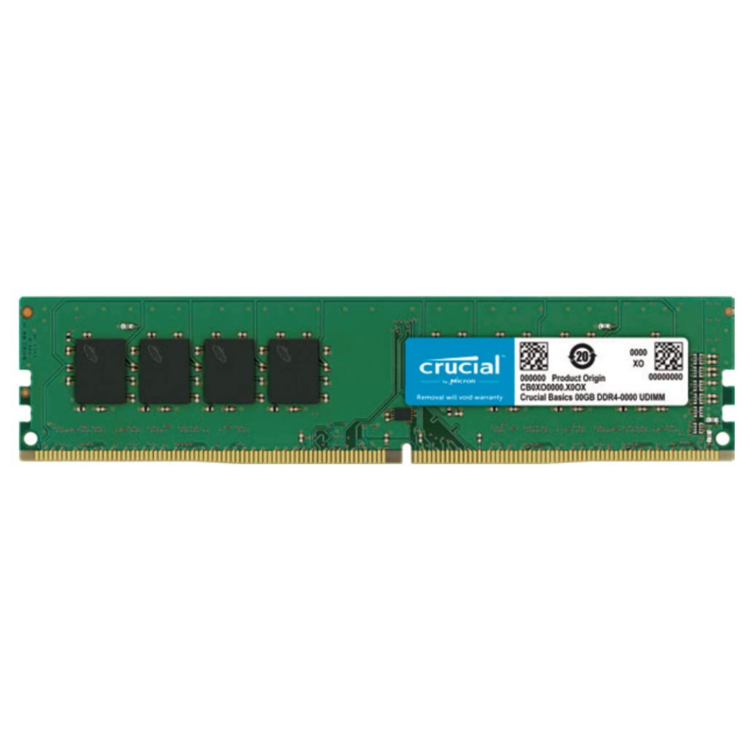 Crucial Basics 8GB DDR4 1.2v 2666Mhz CL19 UDIMM RAM Memory Module for Desktop, Green