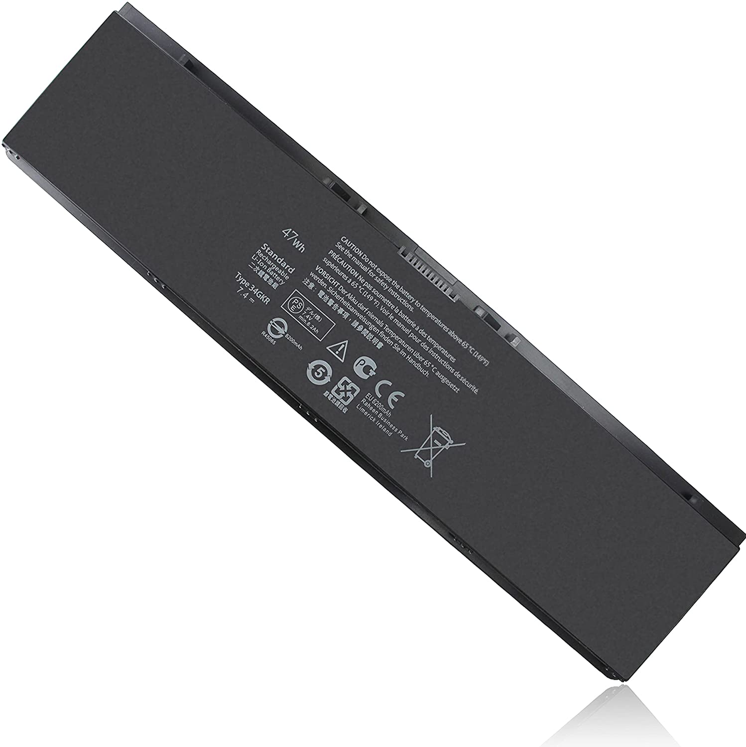 Dell 47W 34GKR Battery For Dell Latitude E7440 E7450 3RNFD G0G2M 47Wh E7440 E7450 E7420 7440 7450 E225846 14 7000 PFXCR 0G95J5 F38HT V8XN3 909H5 G95J5 0909H5 T19VW 5K1GW 451-BBFT 451-BBFV 451-BBFY Series Laptop's.