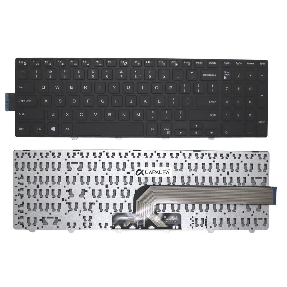 New US Layout Black Laptop Keyboard For Dell Inspiron 15-3000 (5542, 5543, 5545, 5547, 5548)