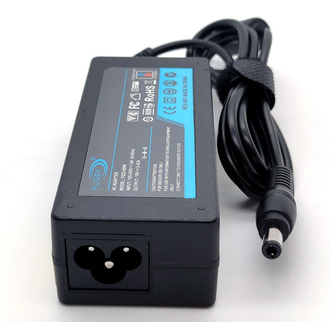Fugen Laptop Adapter Charger 65w 19v 3.42a for Toshiba Satellite L50, C50, C55, C650, C660, C670, C70, C70D, C850, C870, L350, L670, L750, L755, L850, C855, L855, L875, C50D