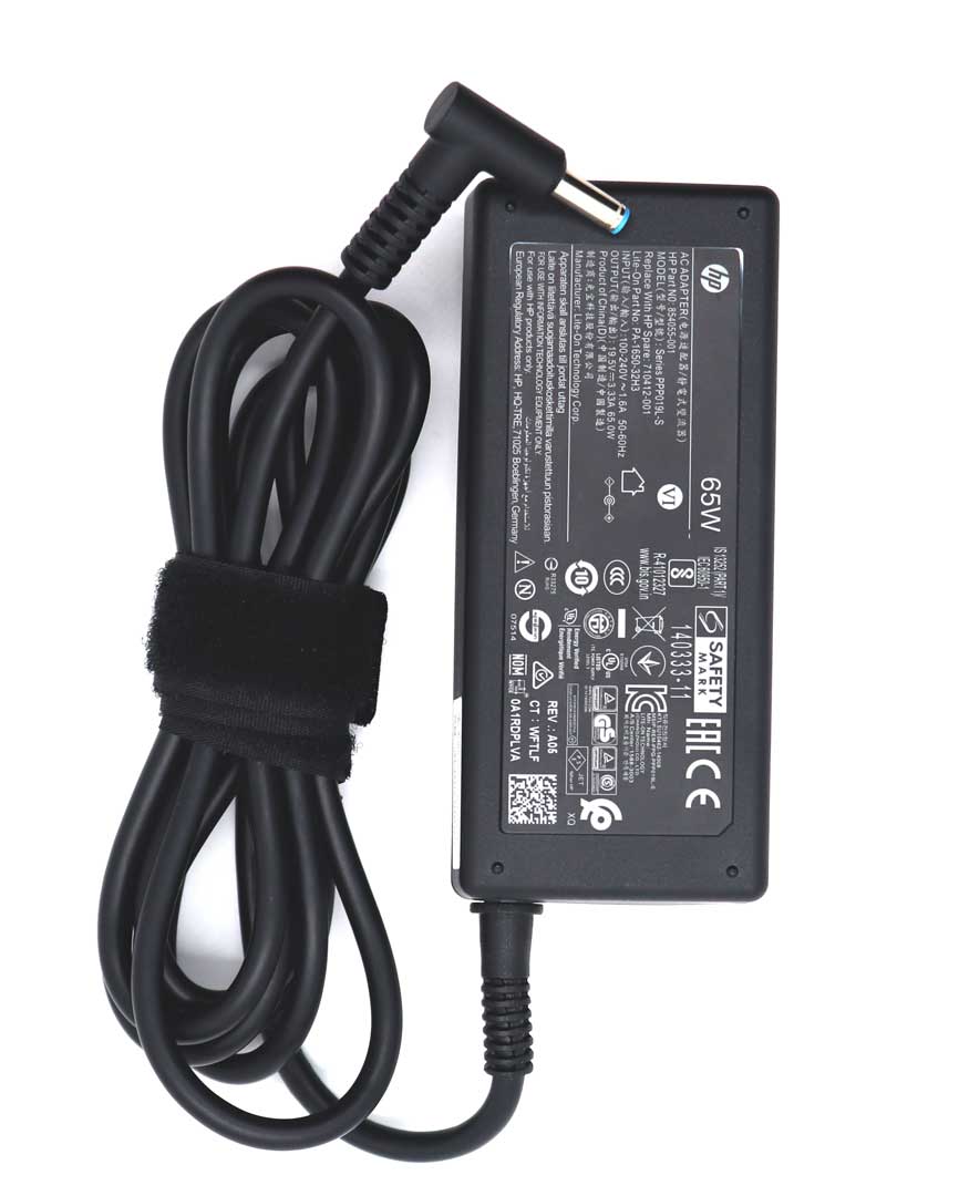 HP BLUE PIN 65W ORIGINAL ADAPTER CHARGER 19.5 V 3.33 A 65 W Adapter  (Power Cord Included)