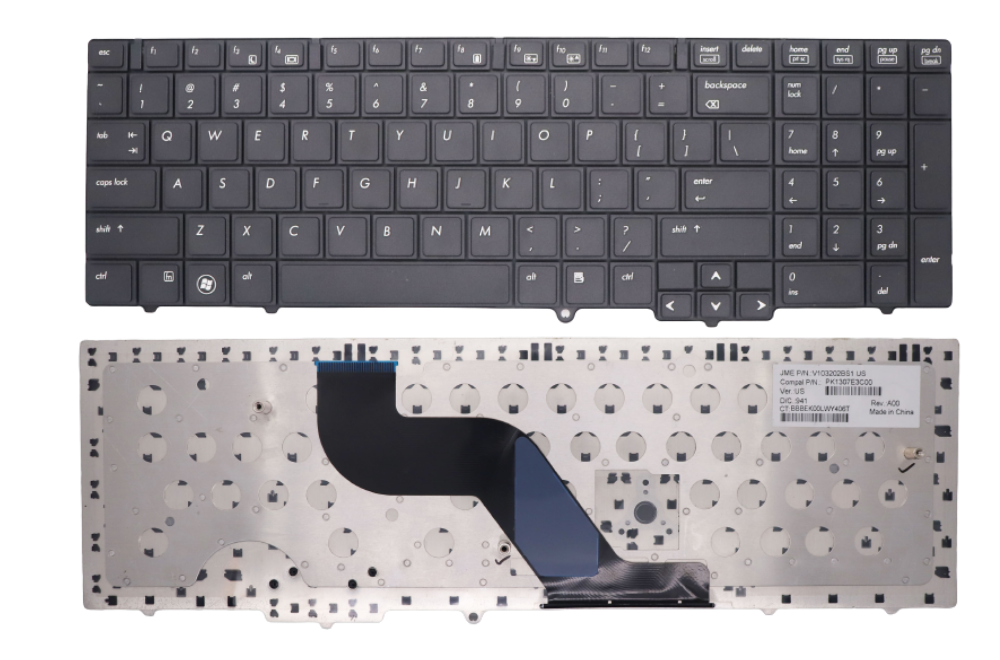 HP Probook 6540B, 6545B, 6550B LAPTOP Keyboard Black