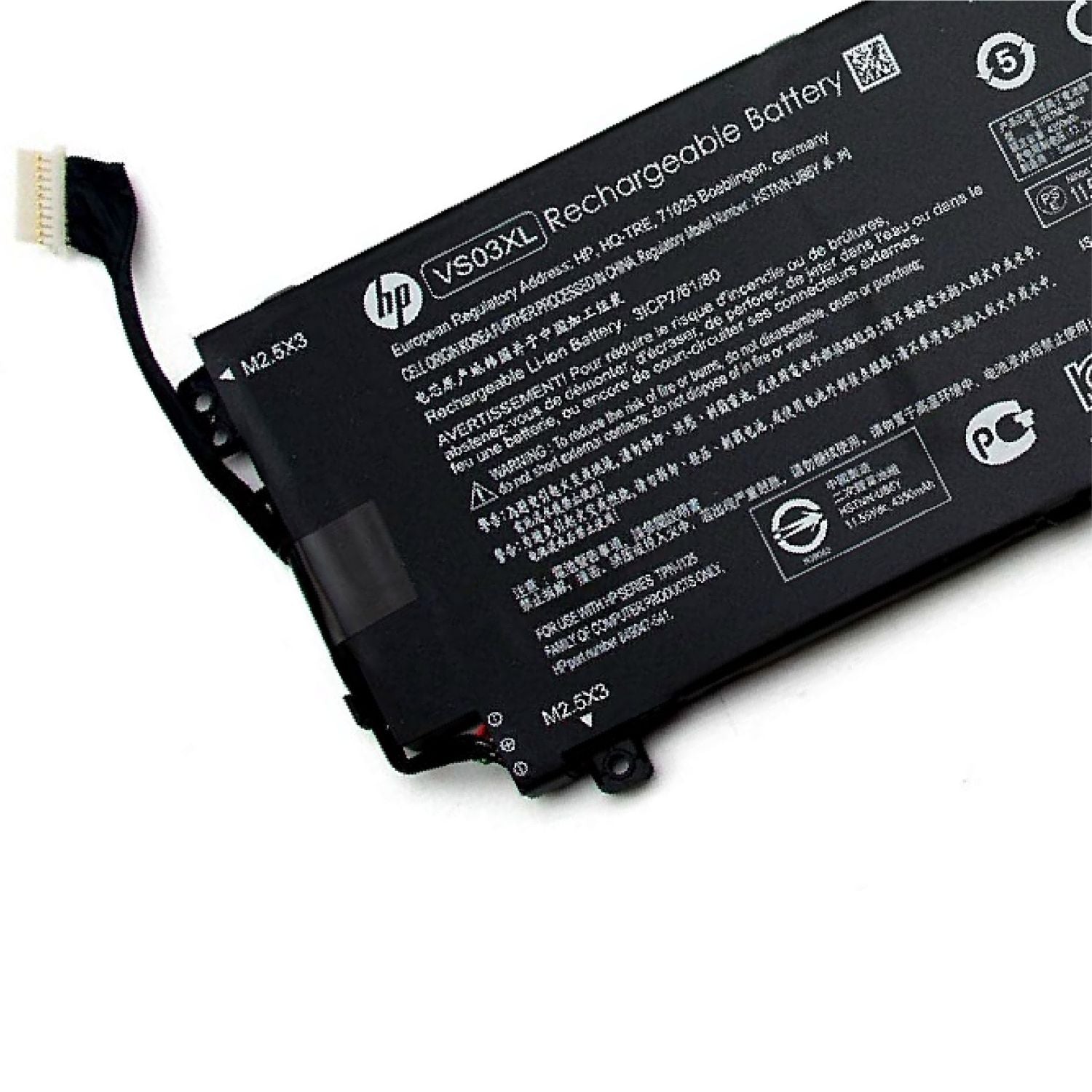 HP VS03XL Original Battery for HP Envy 15T-AS000 15T-AS100 15T-AS100 CTO 15-AS 15-AS133CL X6V56UA 15-AS020NR 15-AS152NR 15-AS043CL 15-AS002LA 15-AS004LA 15-AS014WM HSTNN-UB6Y 849047-541 849313-850 3ICP7/61/80 Laptop Serie's