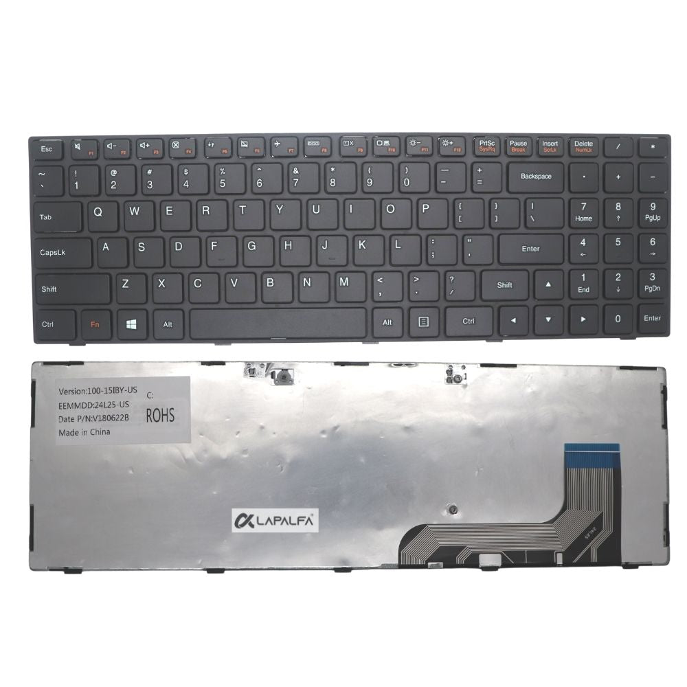 Lenovo Ideapad 100-15IBY,80MJ 100-15 Black Laptop Keyboard
