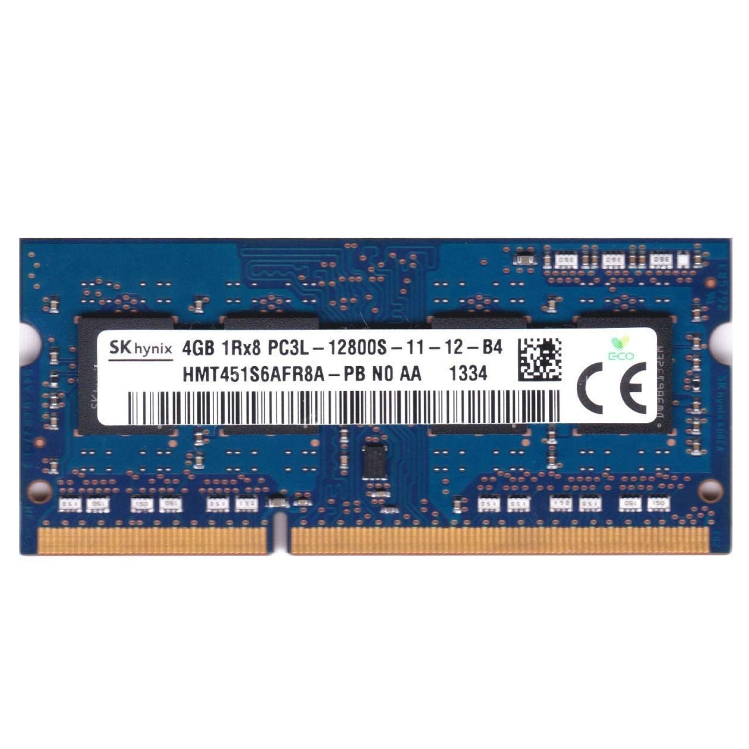 Sk Hynix DDR3 4 GB Laptop Ram 1600Mhz low voltage (Sk Hynix HMT451S6AFR8A-PB PC3L 1600s)  (Green, Blue, Black)