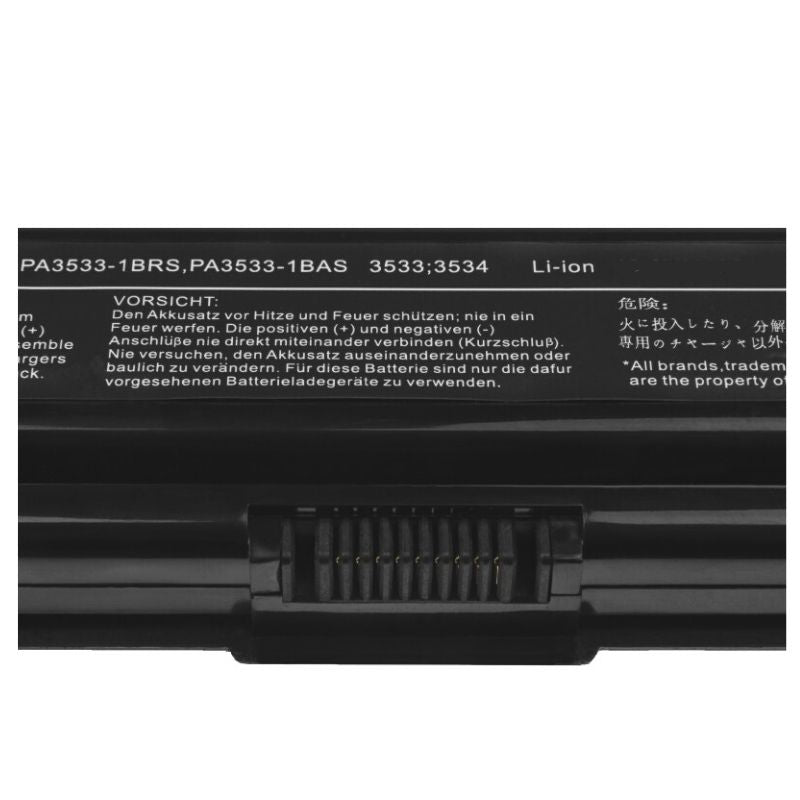 Toshiba PA3534U-1BRS PA3534U-1BAS Battery for Toshiba Satellite L300 L500 L505 L550 L555 L505 L305 L450 PA3533U-1BRS PA3535U-1BRS PA3535U-1BAS PA3727U-1BRS PA3682U-1BRS PABAS174 PABAS098 PABAS099 PABAS097 Series laptop's.