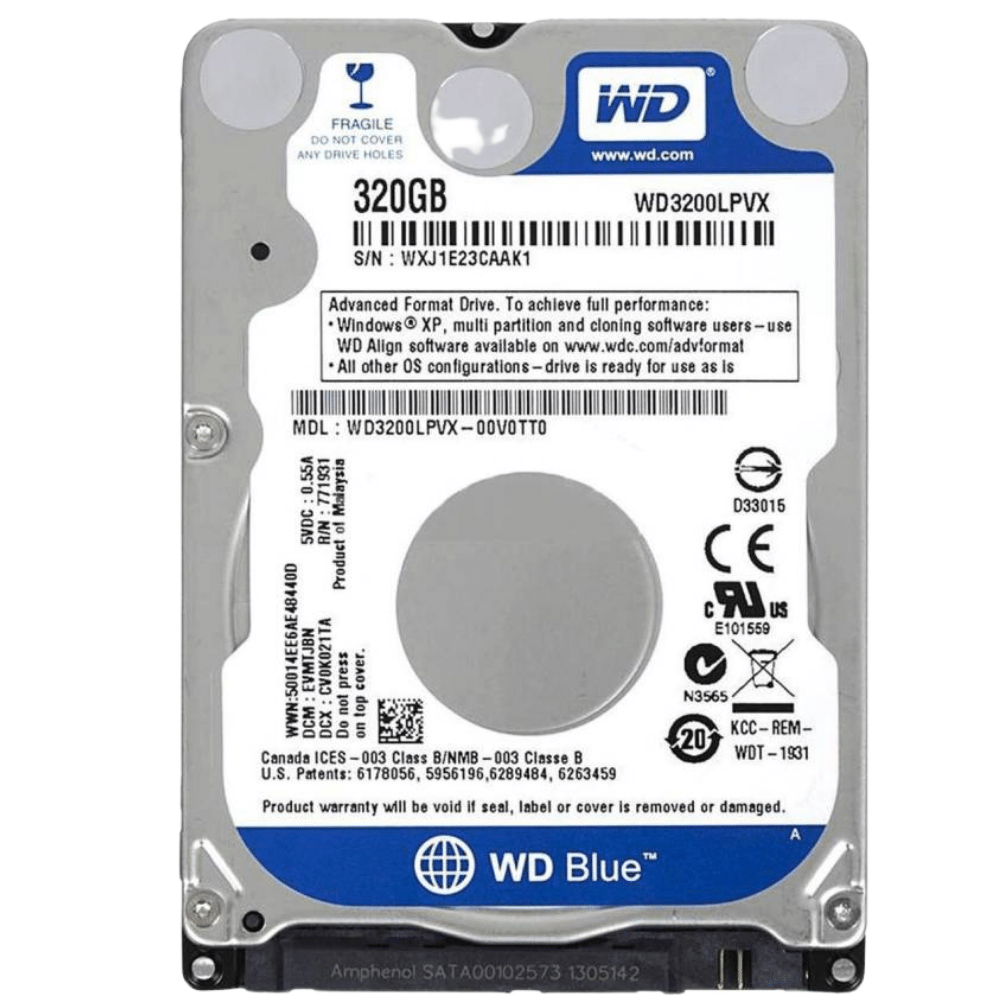 WD Blue 320 GB 320 GB Laptop Internal Hard Disk Drive WD3200LPVX western digital 320gb hard disk for laptop wd 320gb laptop  (1)